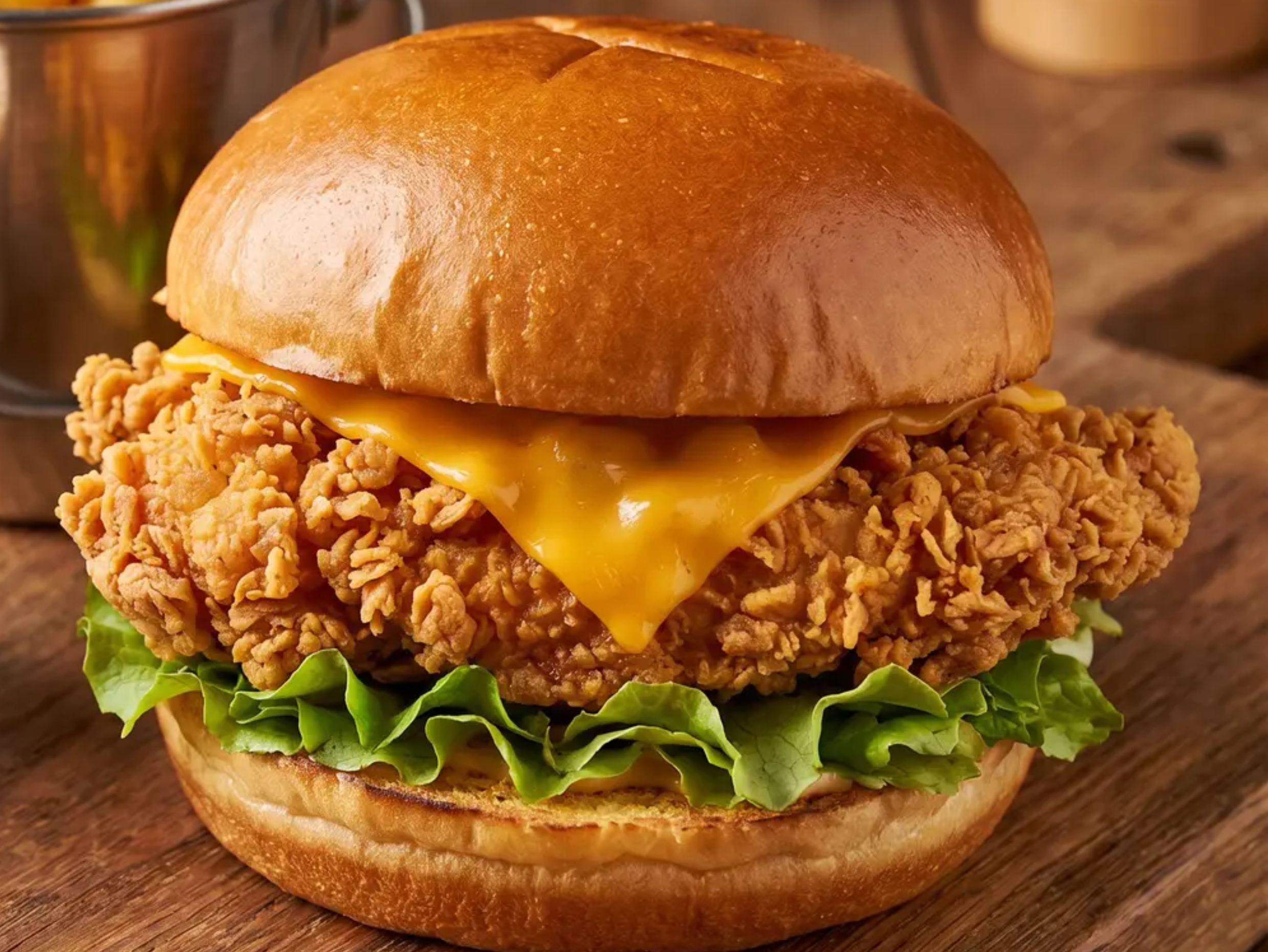 Chicken Tender Zing Fry Burger